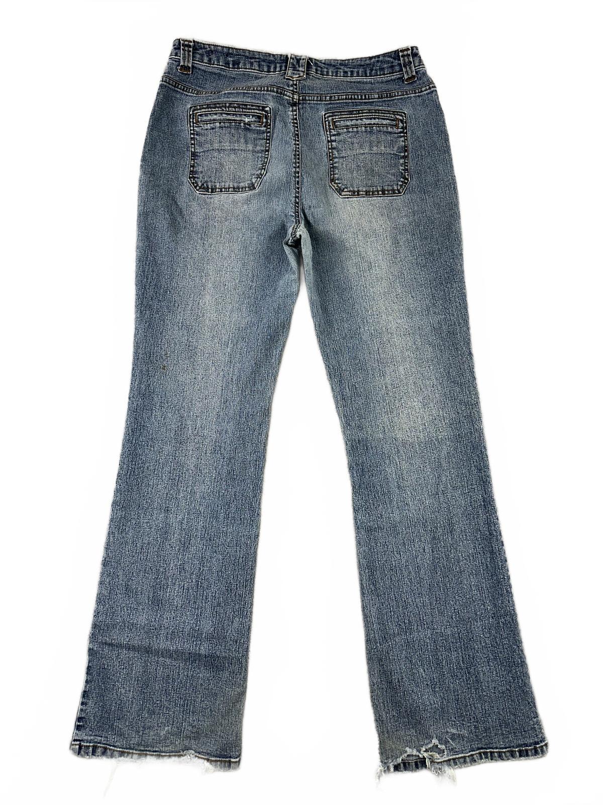 Sonoma Life+Style Vintage Inspired Bootcut Jeans Blue Gray Faded Wash