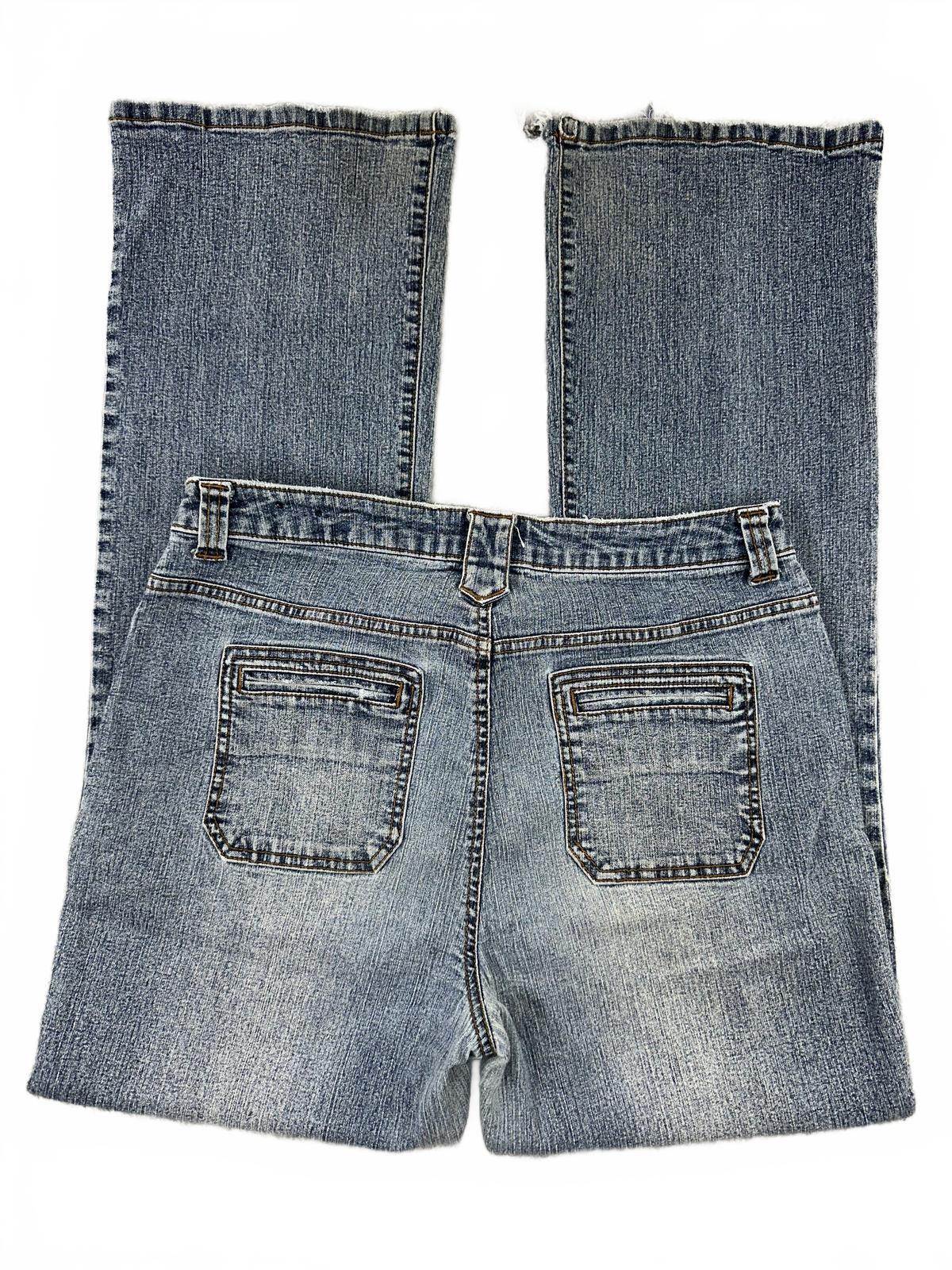 Sonoma Life+Style Vintage Inspired Bootcut Jeans Blue Gray Faded Wash