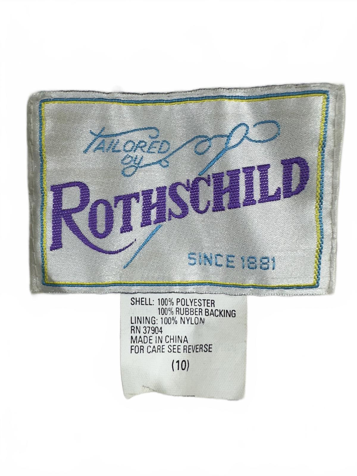 Rothschild Vintage Navy Blue Trench Coat with Polka Dot Lining