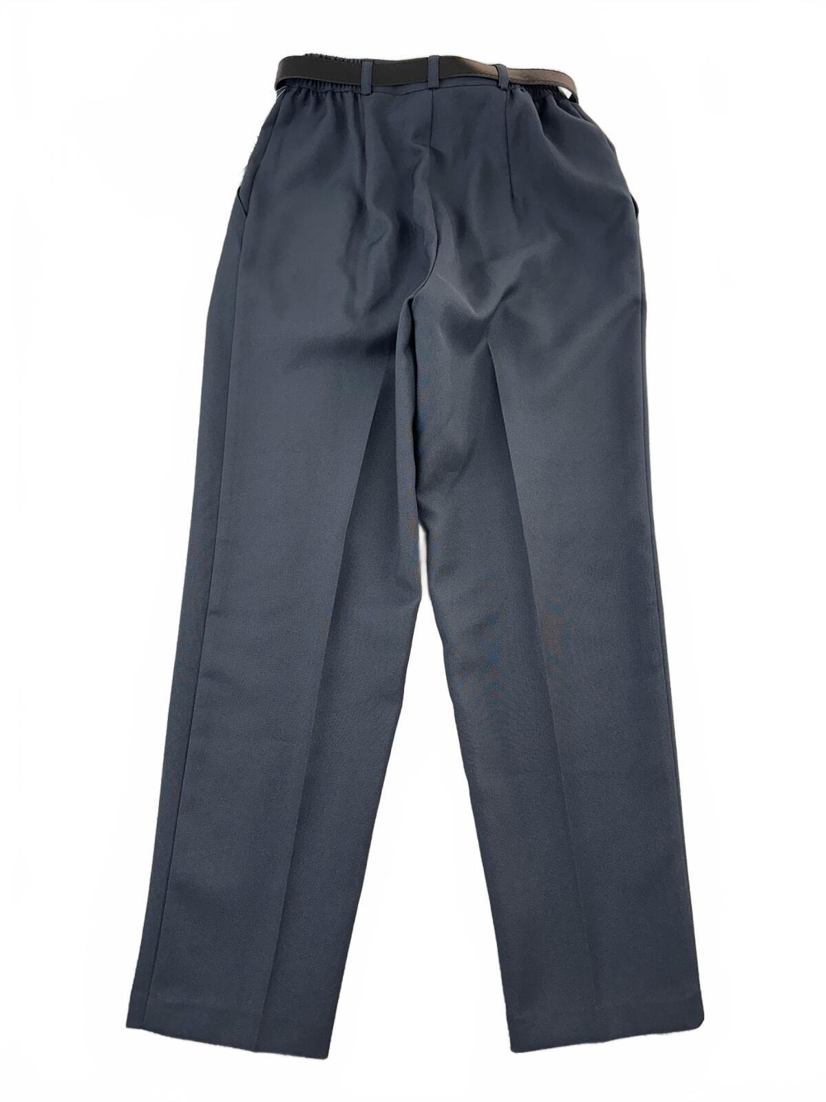 Fundamental Things Petite Grey Washable Stretch Trousers with Belt