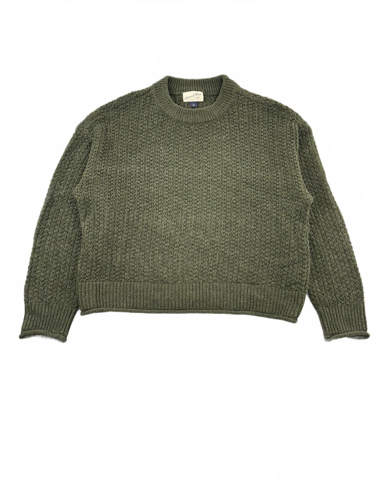 Universal Thread Olive Green Textured Knit Sweater