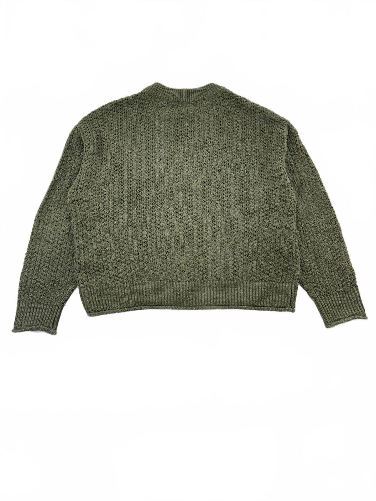 Universal Thread Olive Green Textured Knit Sweater