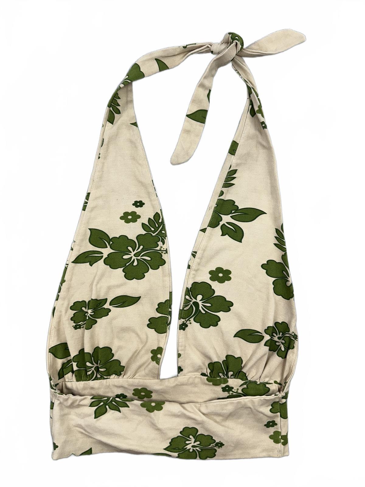 Subdued Floral Halter Top