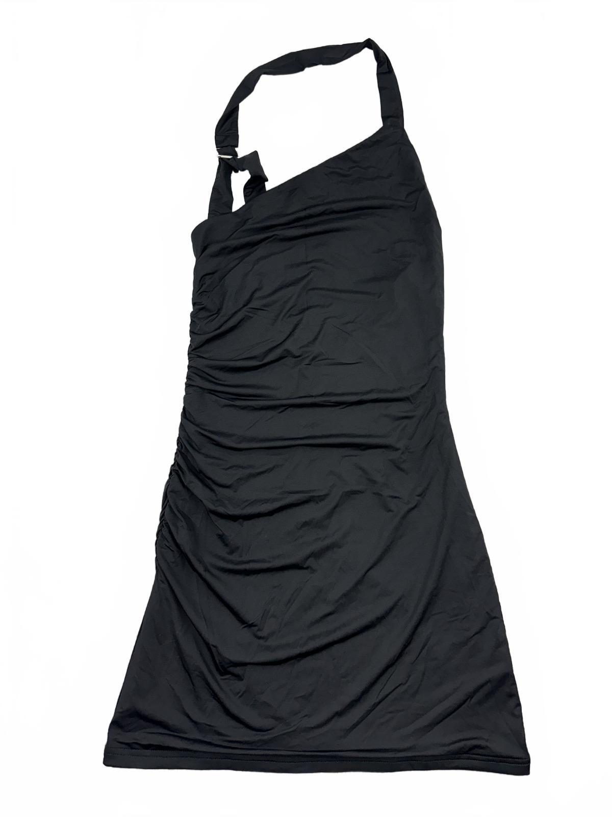 Princess Polly Black One Shoulder Ruched Mini Dress Contemporary
