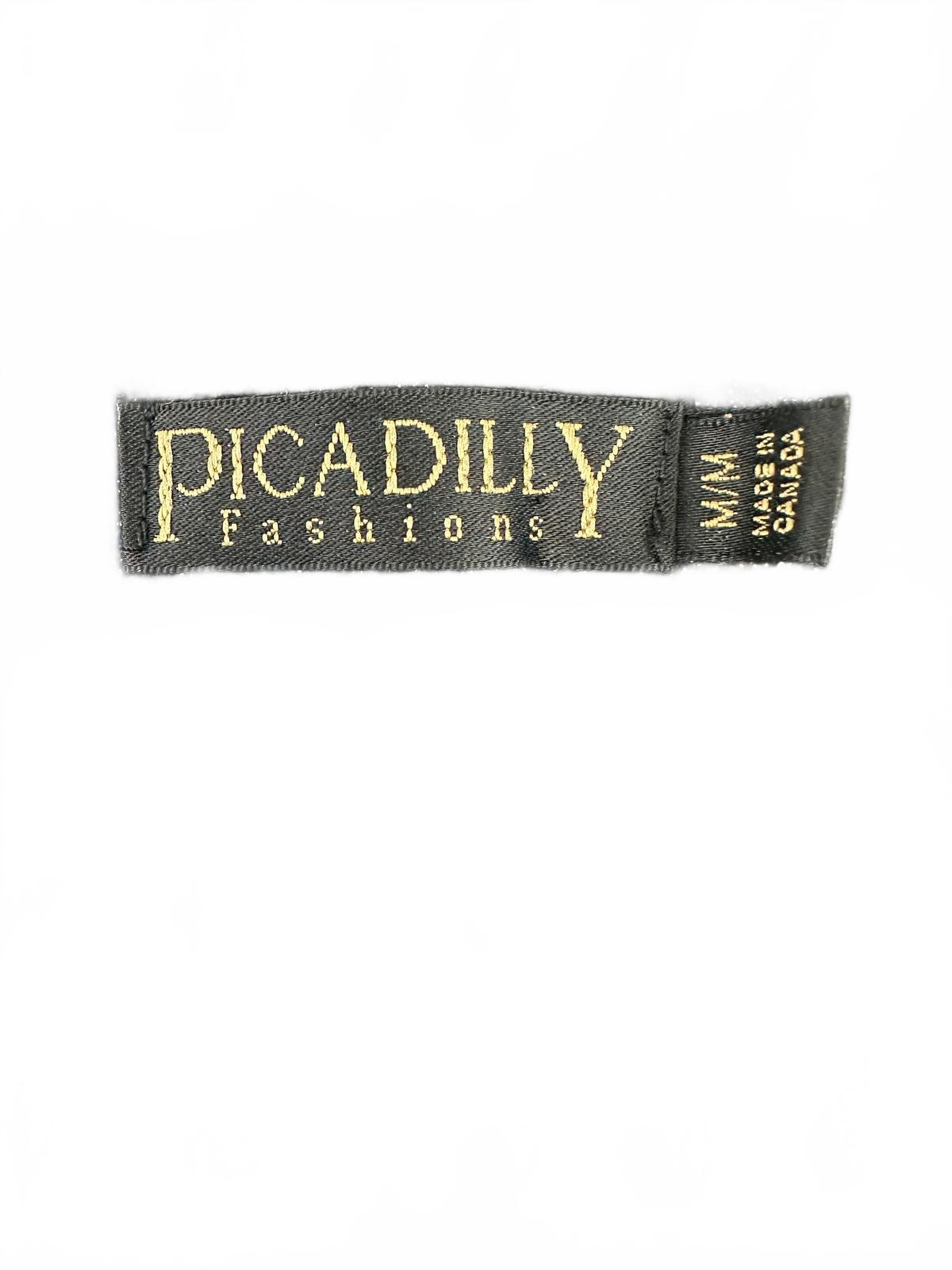 Picadilly Fashions Black Metallic Sleeveless Top