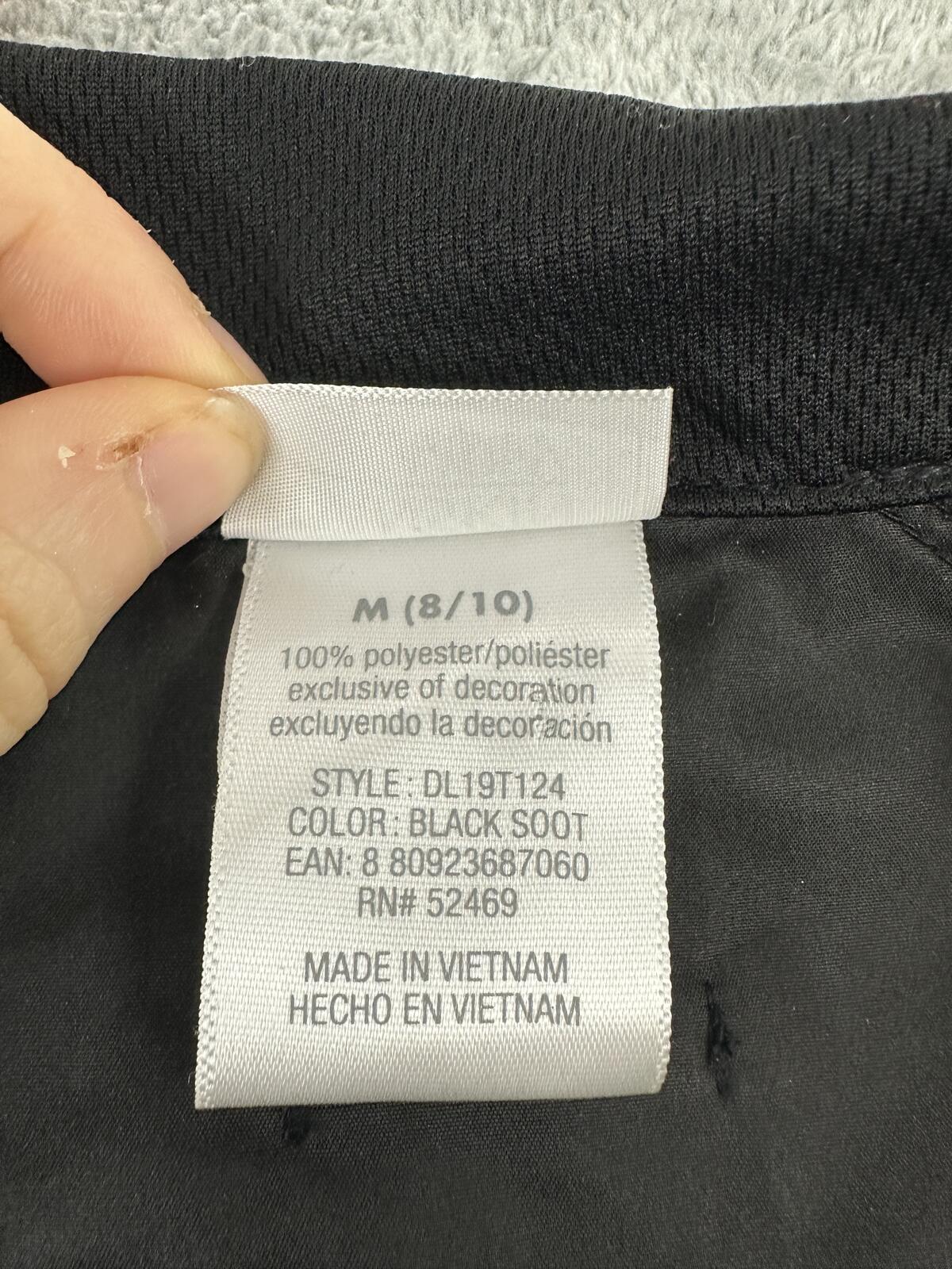 Danskin Now Black Athletic Vest Reflective Trim Lightweight Activewear