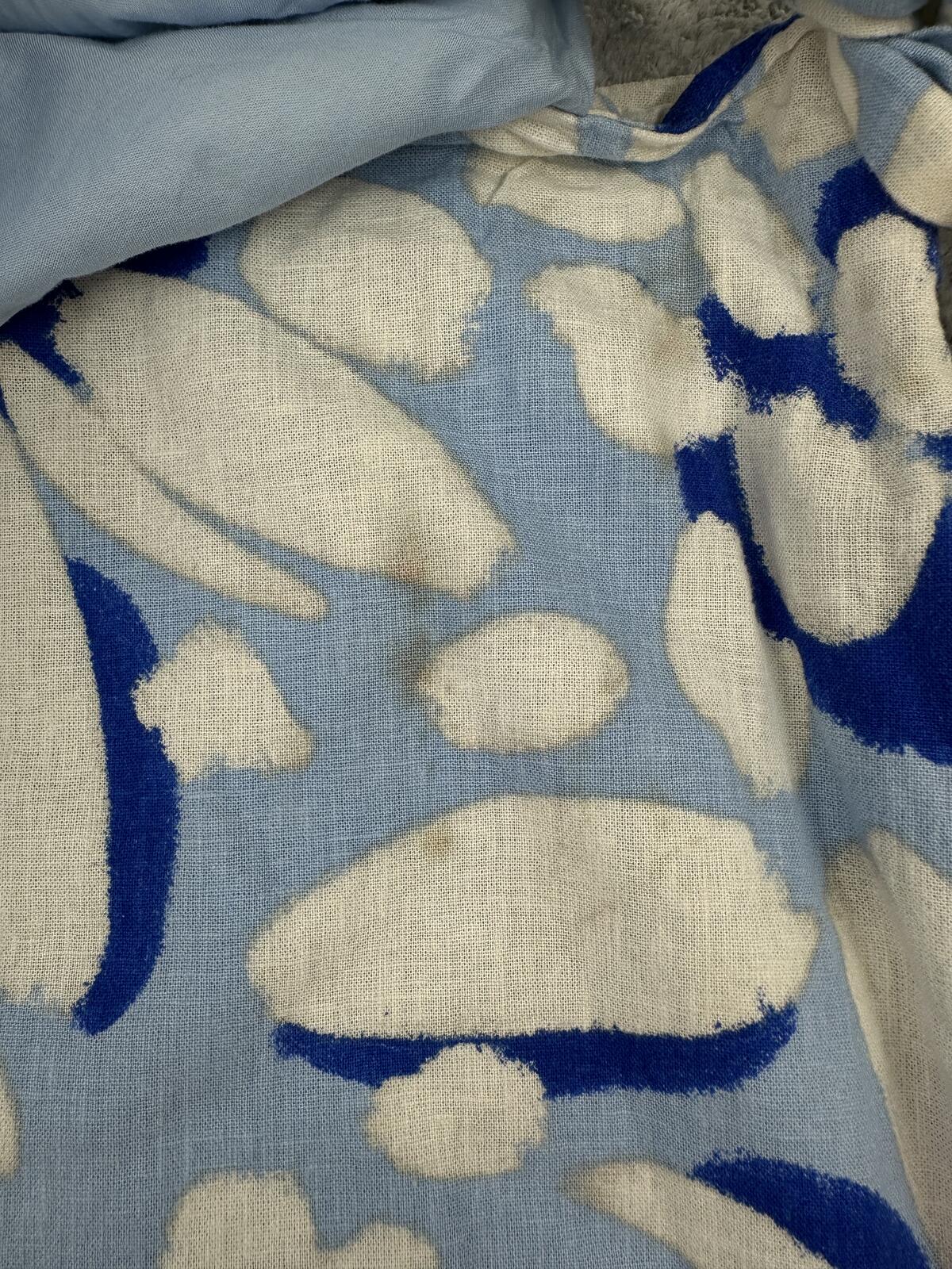LOFT Vintage Inspired Blue and White Floral Wrap Skirt Midi/Maxi Length