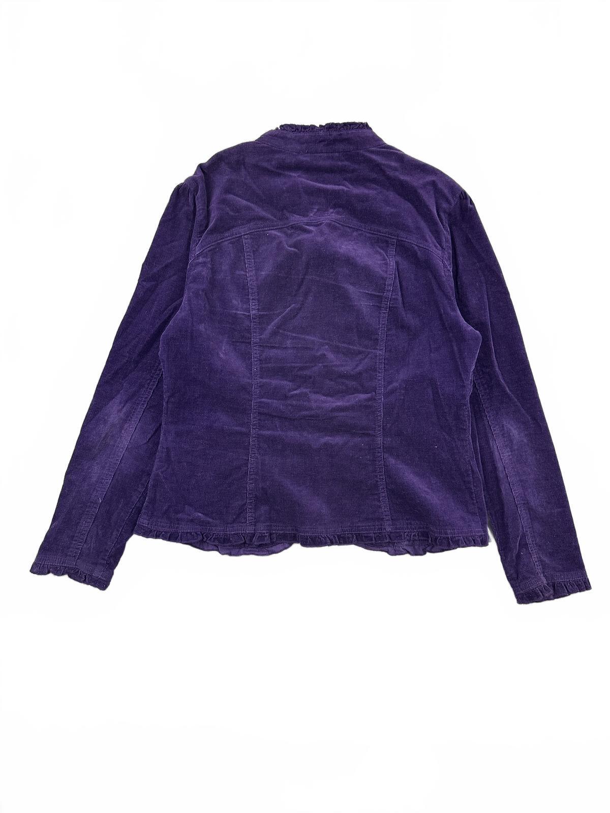 dressbarn Purple Corduroy Jacket Casual Fairycore Y2K Indie Bohemian