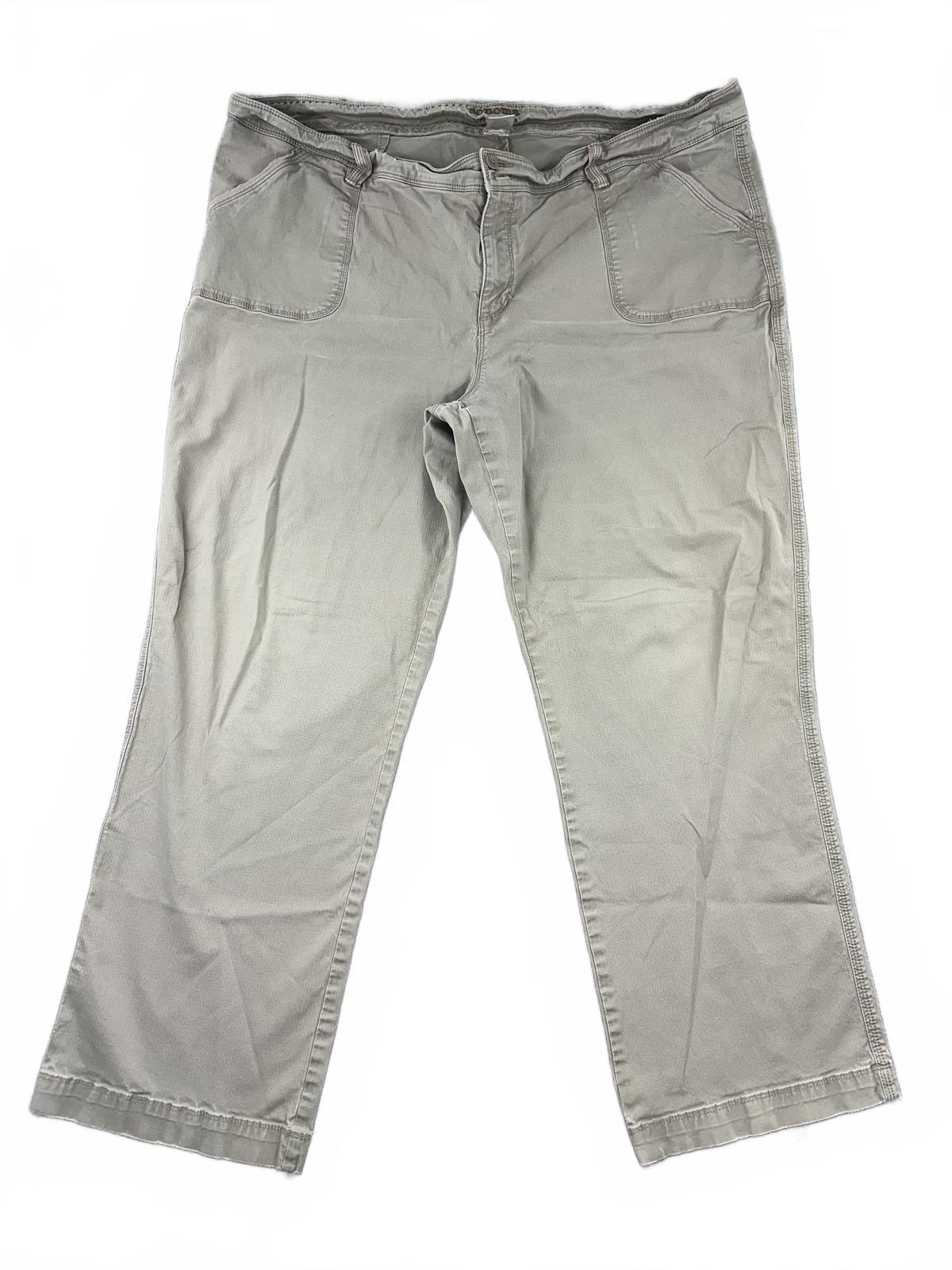 Sonoma Life + Style Khaki Casual Pants Cotton Blend Relaxed Fit