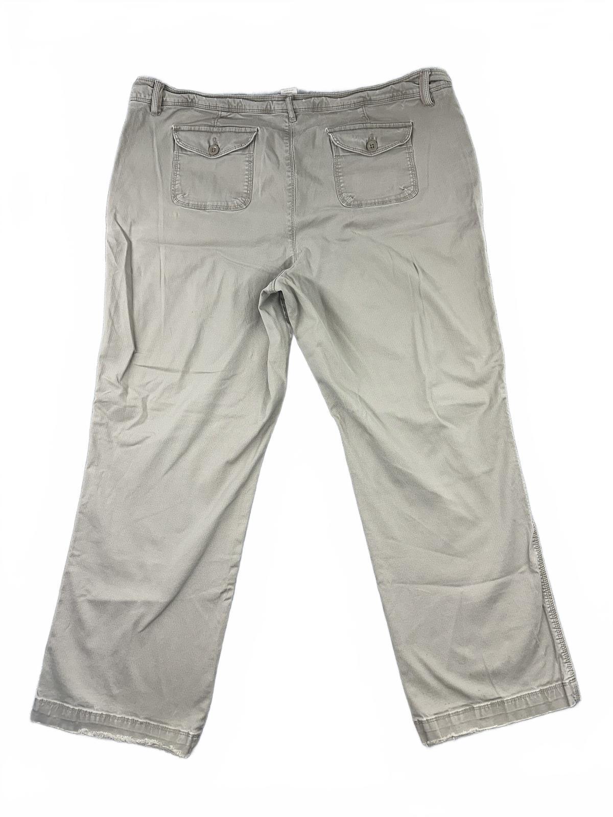 Sonoma Life + Style Khaki Casual Pants Cotton Blend Relaxed Fit