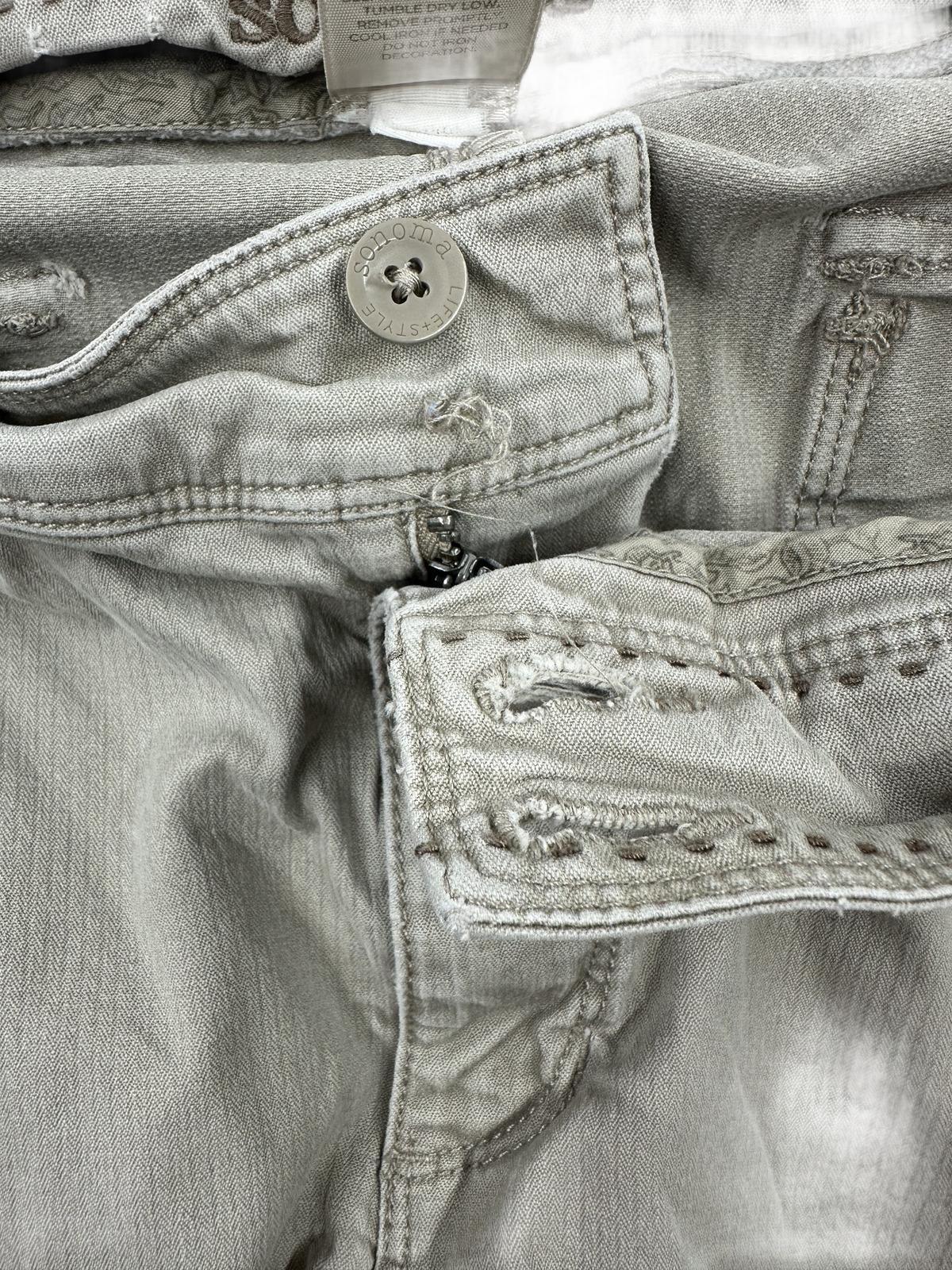 Sonoma Life + Style Khaki Casual Pants Cotton Blend Relaxed Fit