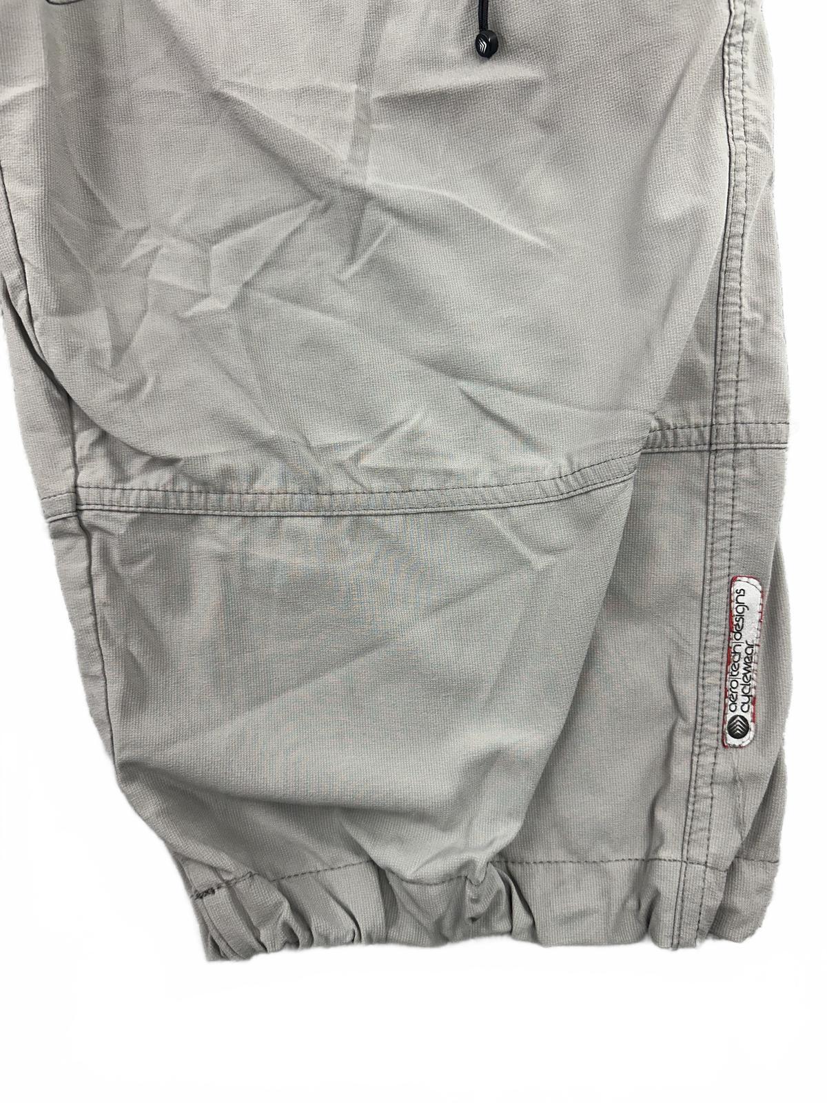 Sportswear Gray Cargo Capri Pants Outdoor Utility Casual