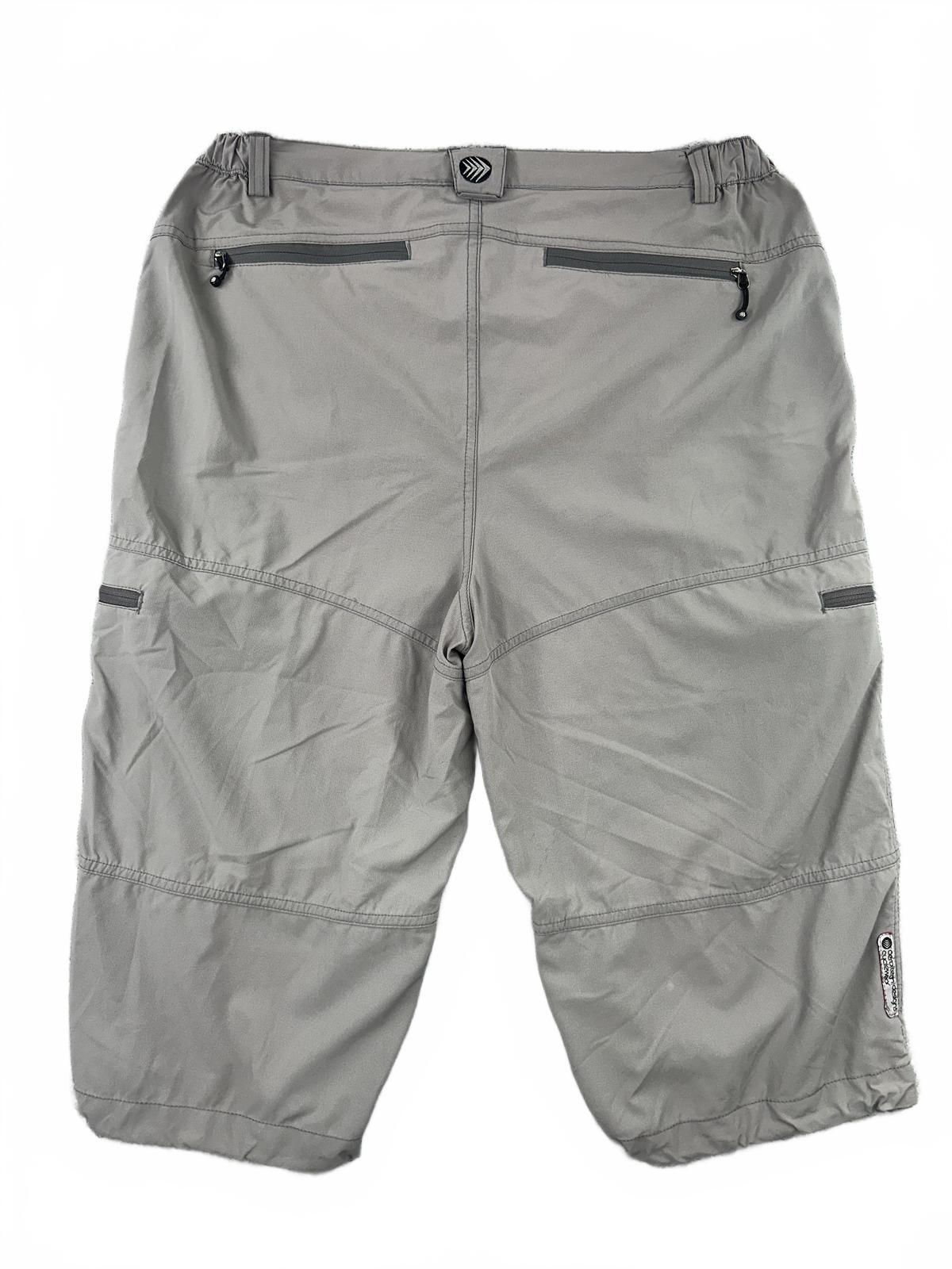Sportswear Gray Cargo Capri Pants Outdoor Utility Casual