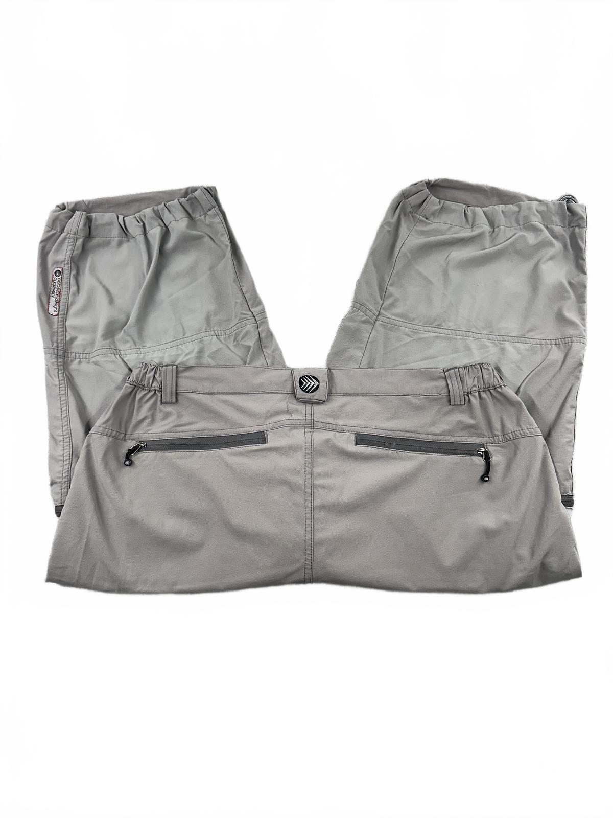 Sportswear Gray Cargo Capri Pants Outdoor Utility Casual