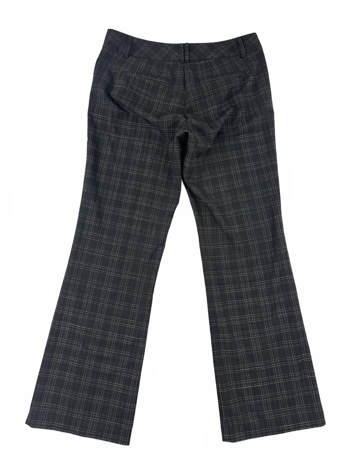 New York & Company Stretch Plaid Flared Pants