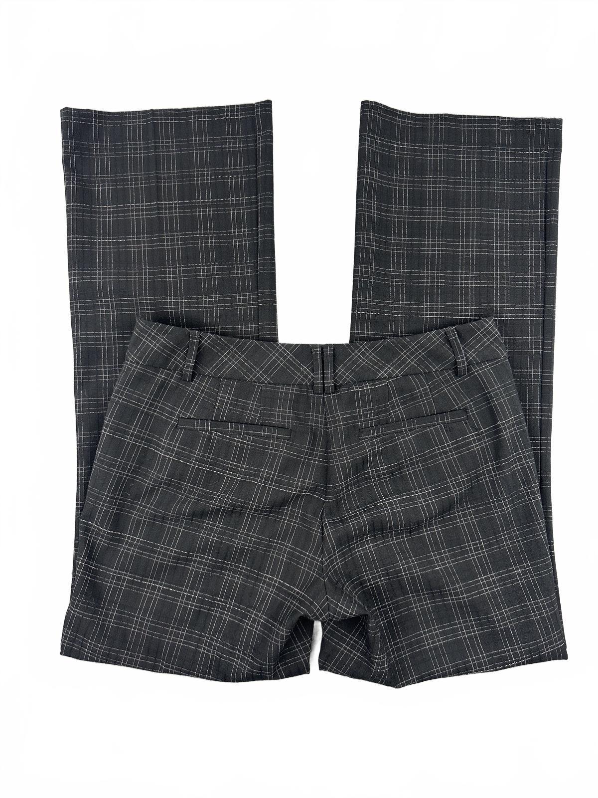 New York & Company Stretch Plaid Flared Pants