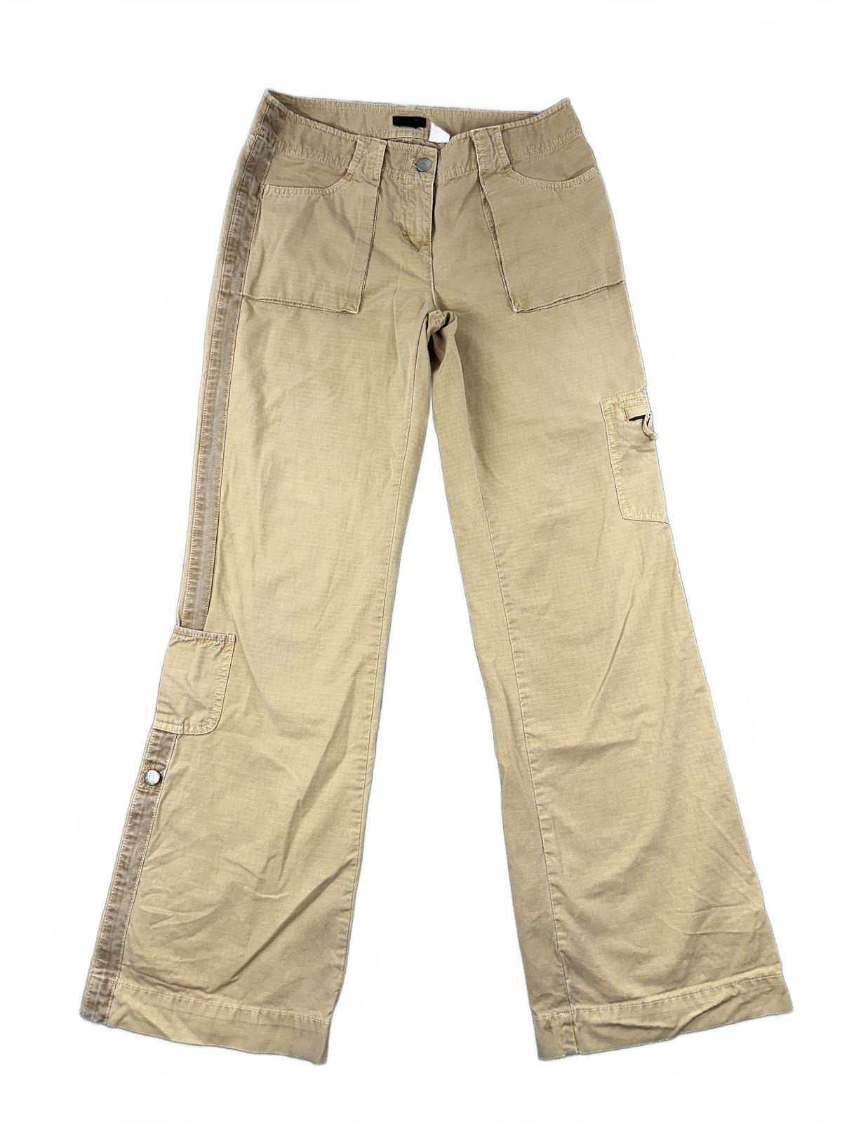 J.Crew Favorite Fit Wide Leg Cargo Pants Beige Tan Casual Boho Y2K