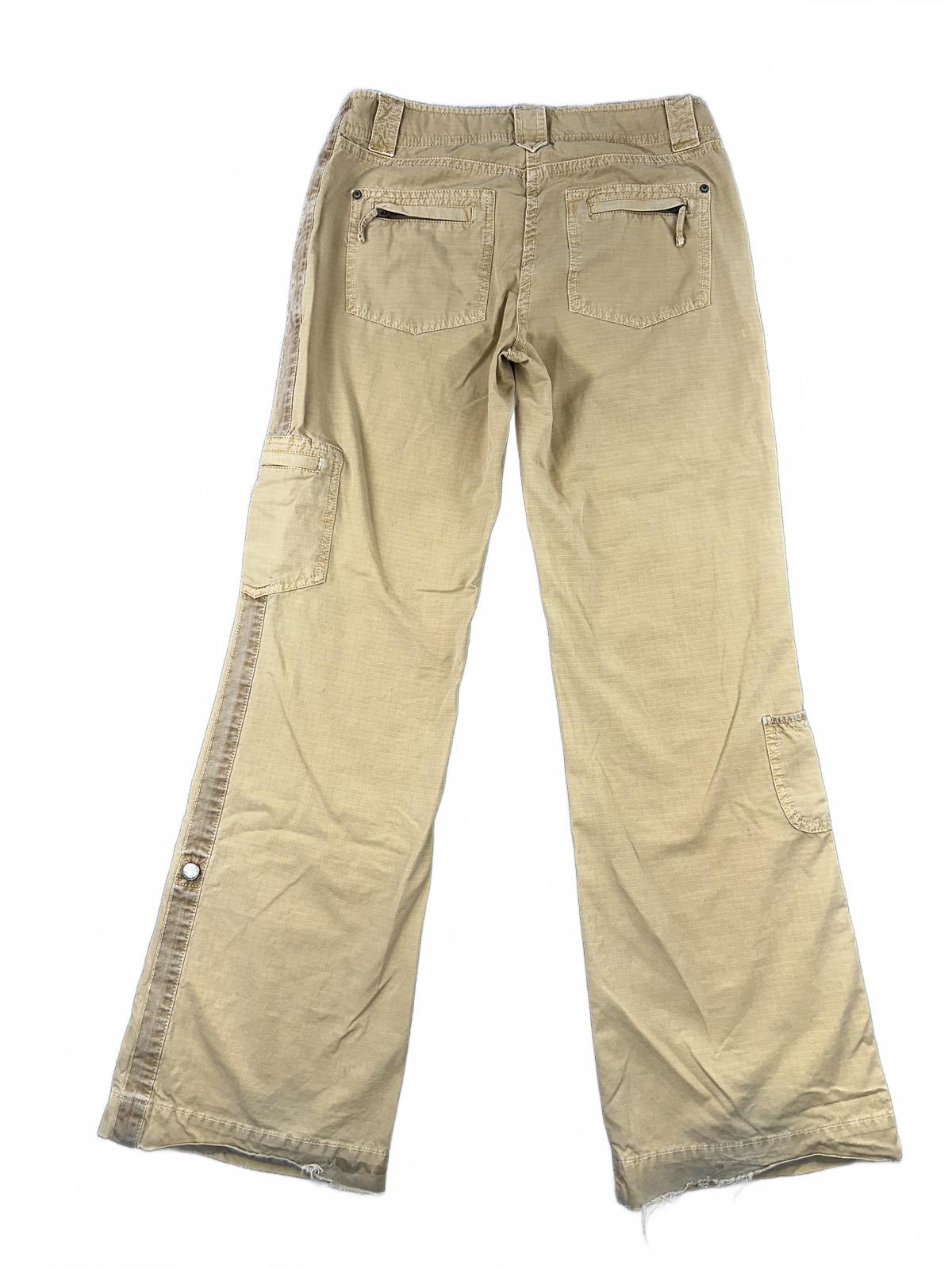 J.Crew Favorite Fit Wide Leg Cargo Pants Beige Tan Casual Boho Y2K
