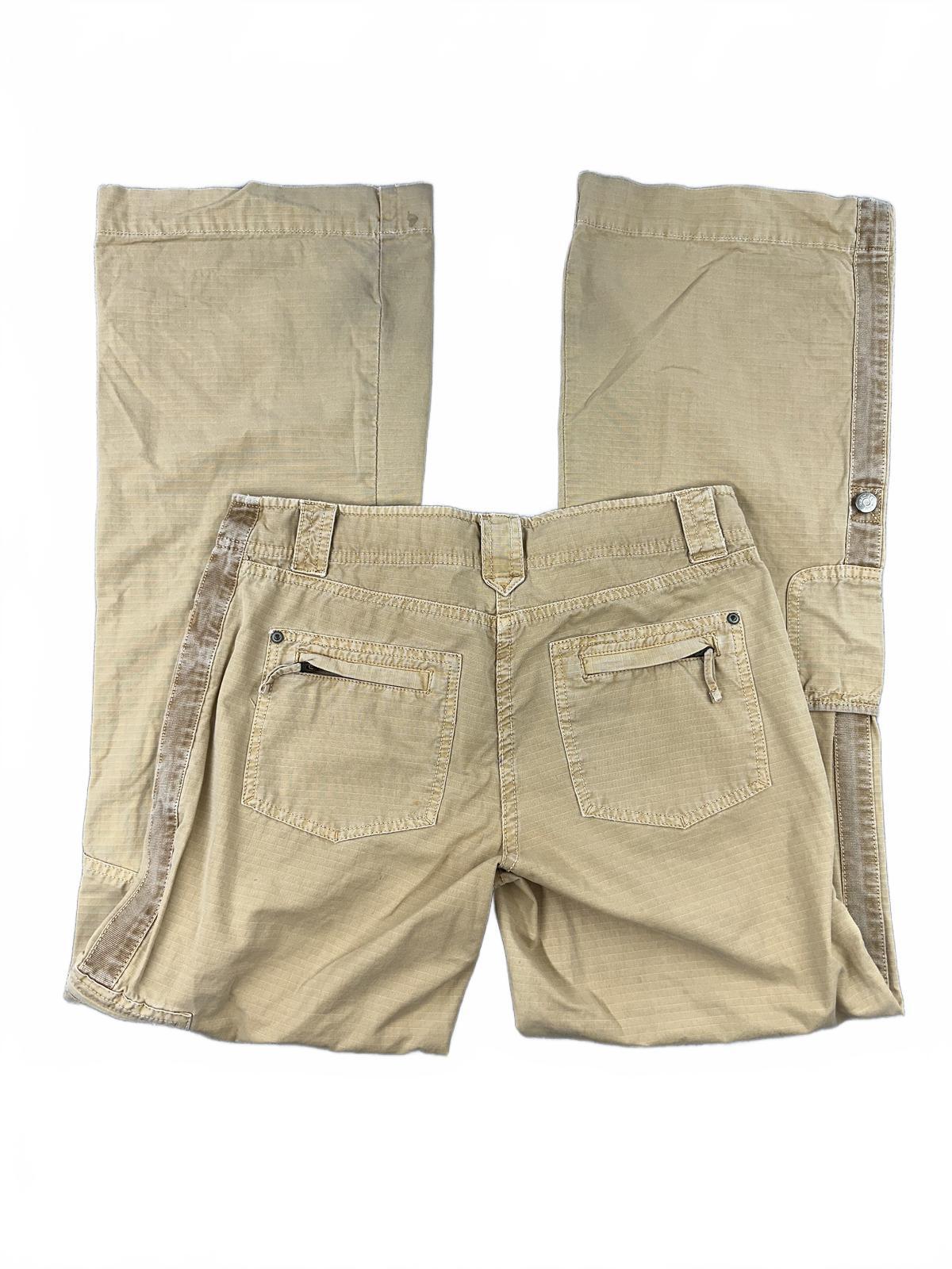 J.Crew Favorite Fit Wide Leg Cargo Pants Beige Tan Casual Boho Y2K