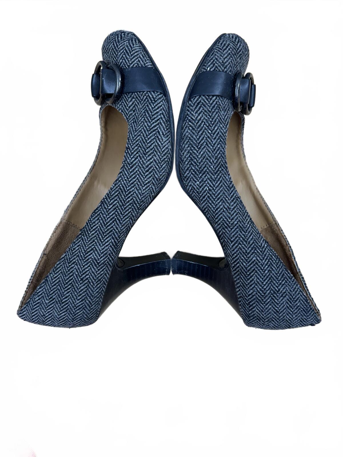 Croft & Barrow Herringbone Pattern Pumps with Triple Ring Accent