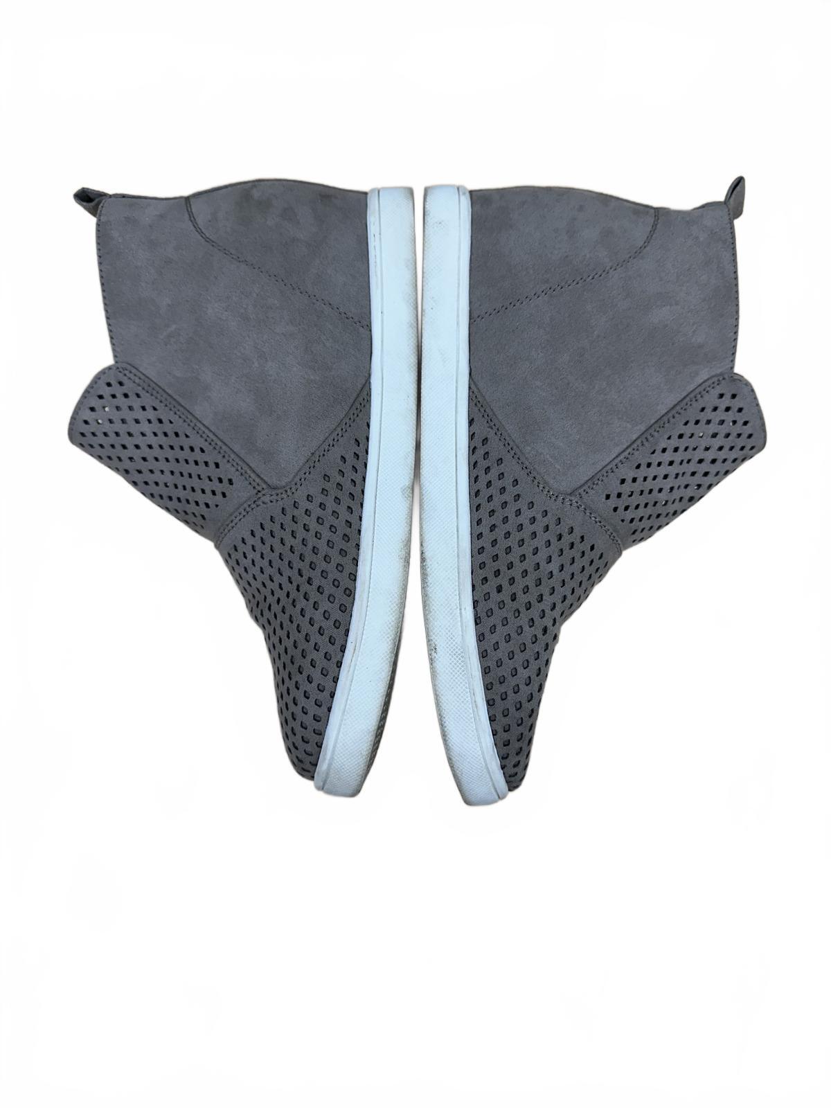 Art Class Taupe Perforated Wedge Sneakers