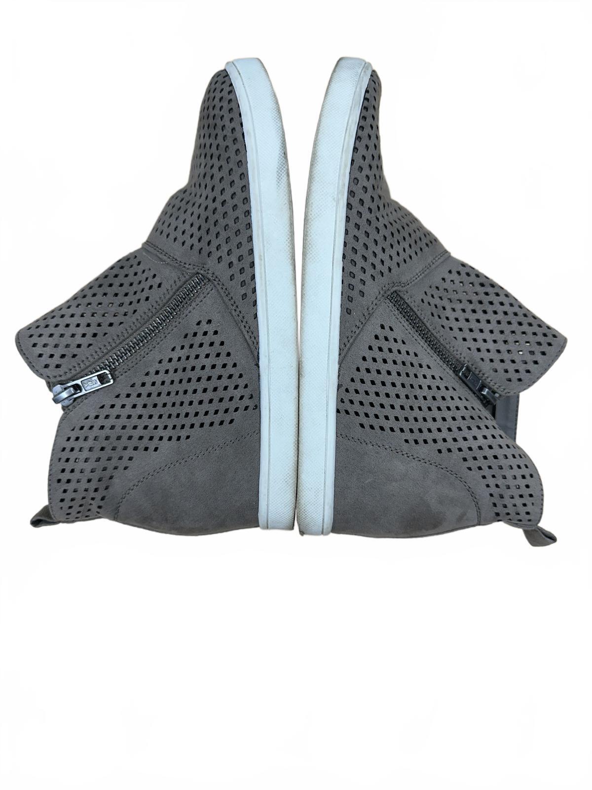 Art Class Taupe Perforated Wedge Sneakers