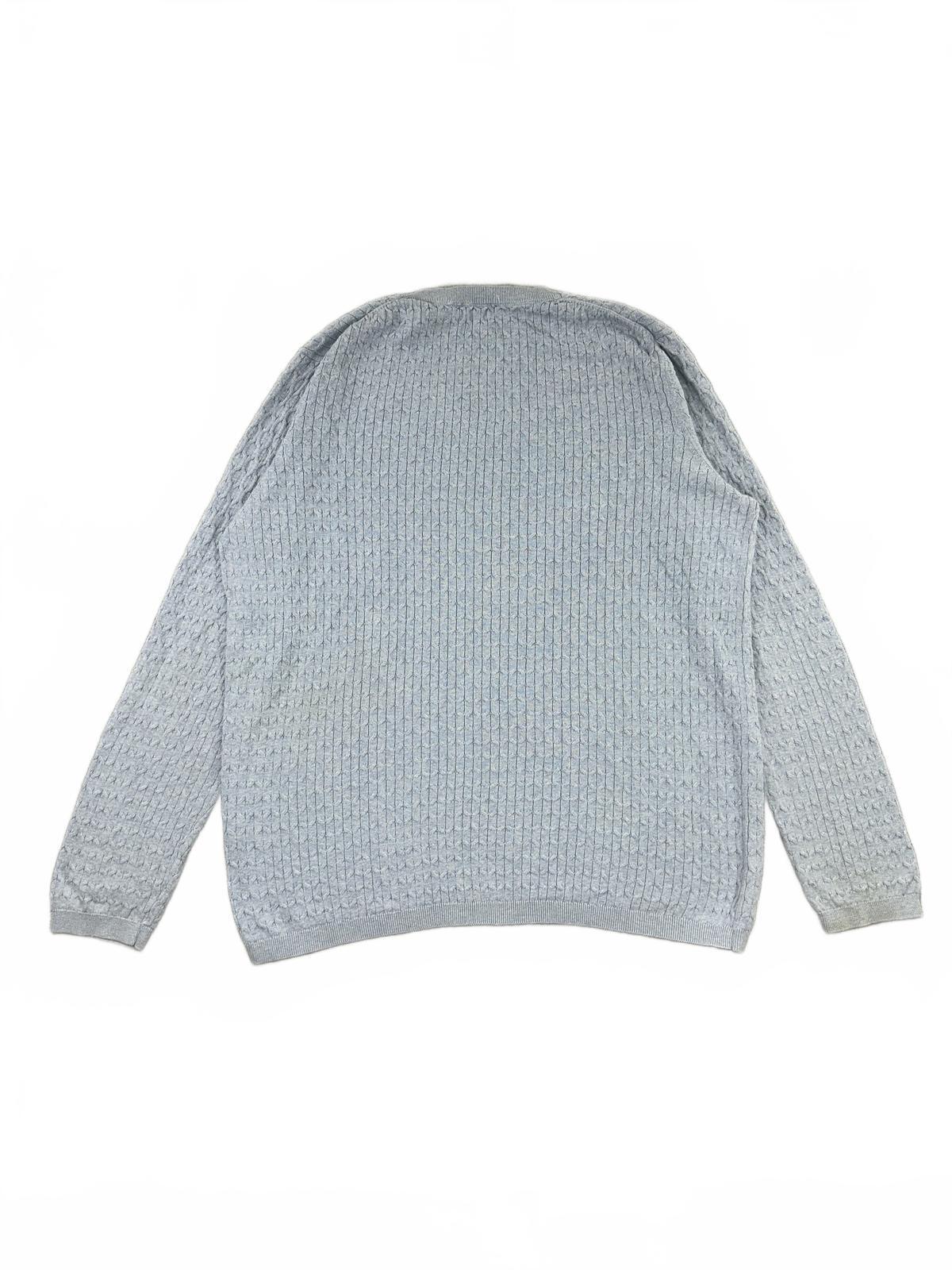 Tommy Hilfiger Light Blue V Neck Cotton Sweater Casual Preppy Knit