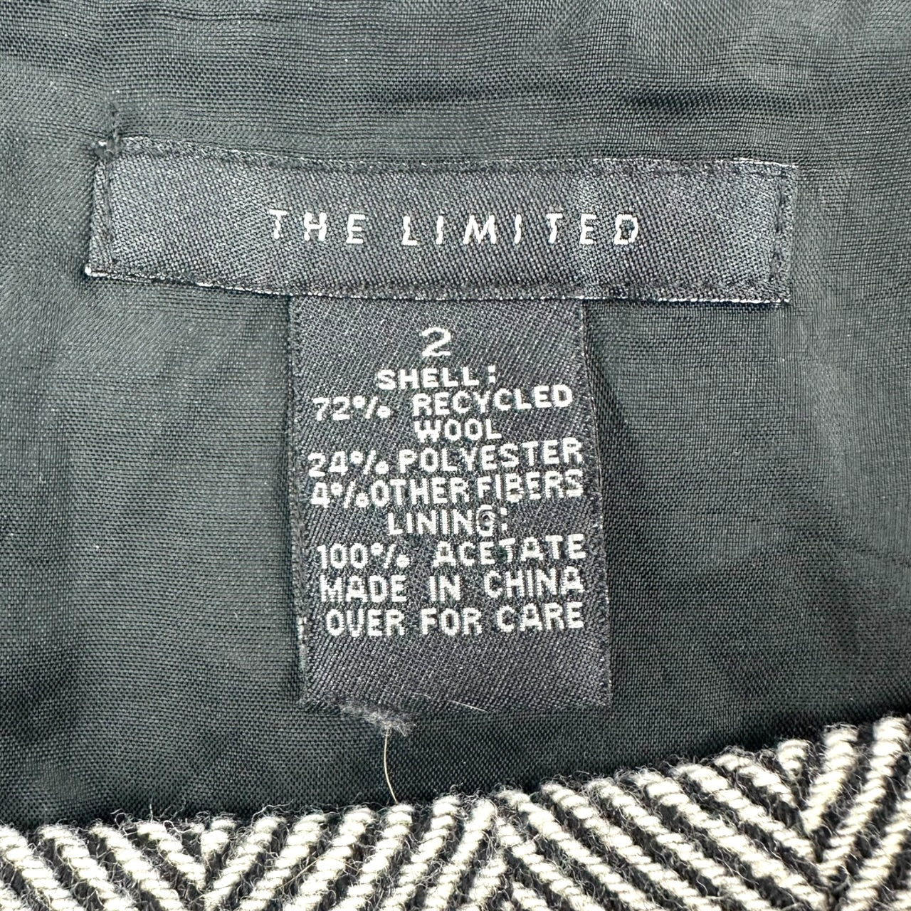 The Limited Herringbone Mini Skirt