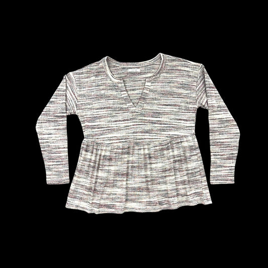Maurices Spacedye Babydoll Long Sleeve Tee