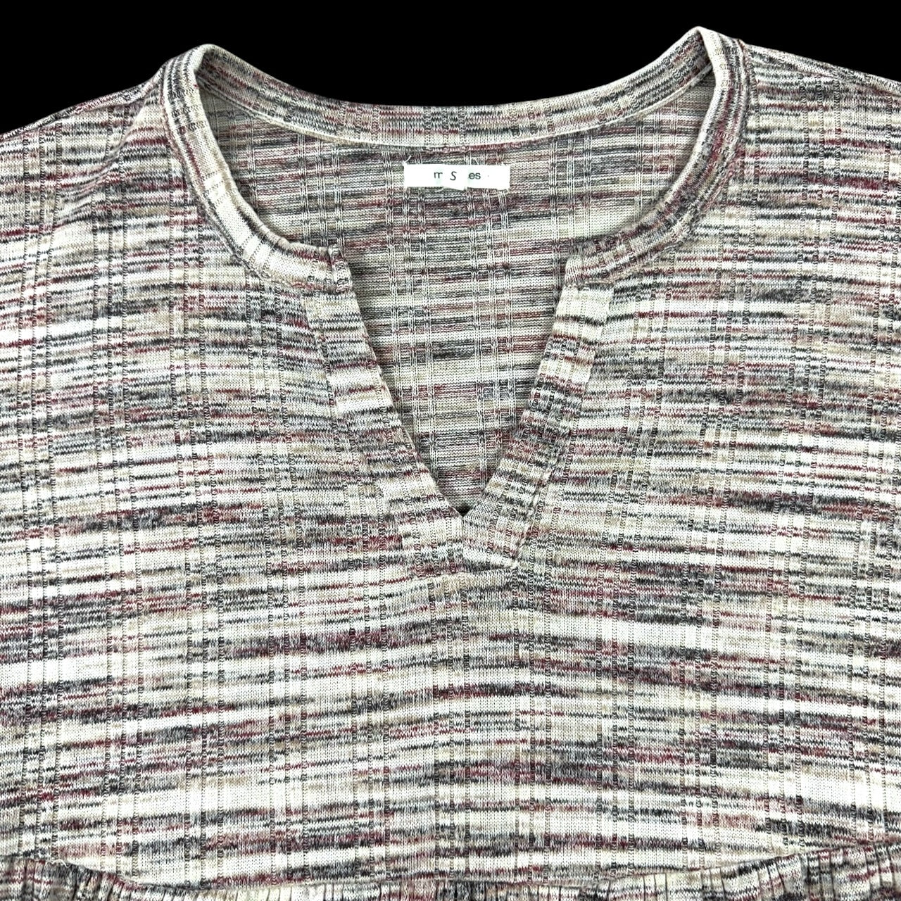 Maurices Spacedye Babydoll Long Sleeve Tee