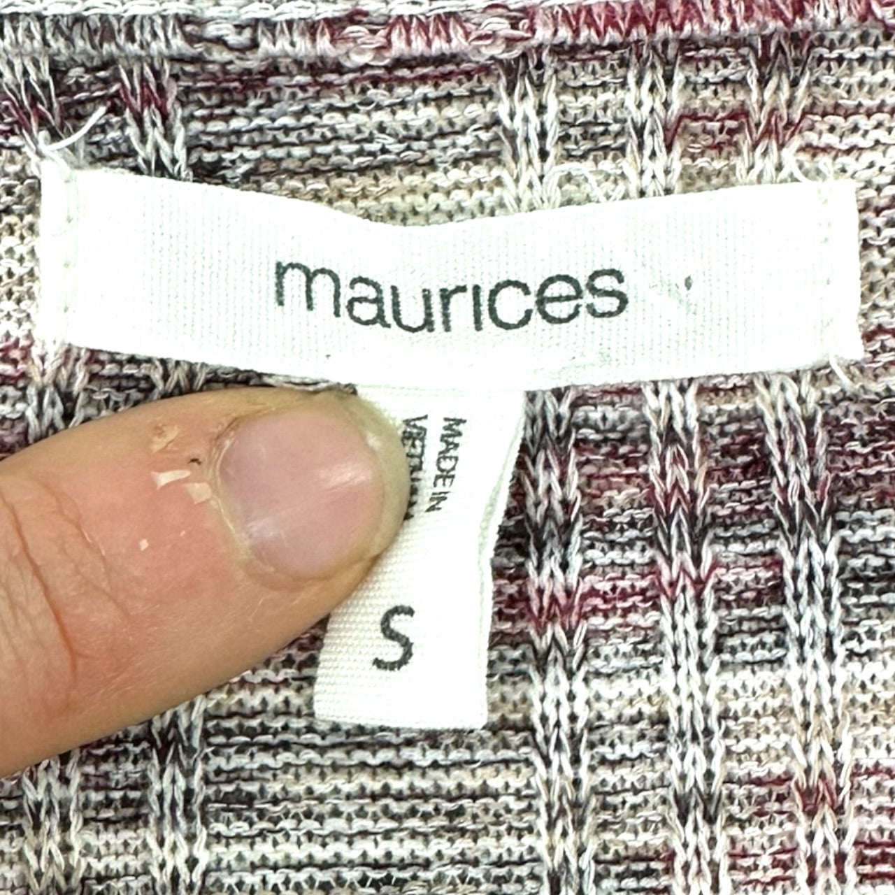 Maurices Spacedye Babydoll Long Sleeve Tee