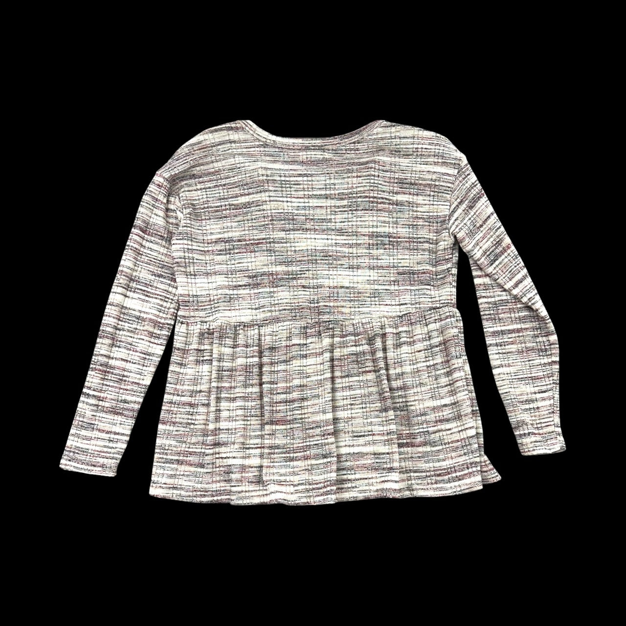 Maurices Spacedye Babydoll Long Sleeve Tee