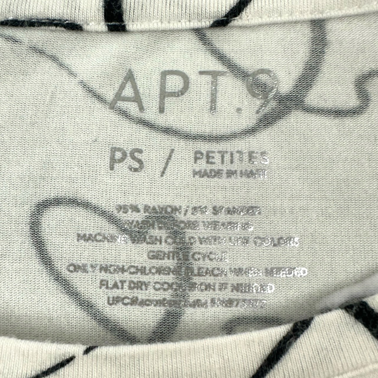 Apt. 9 Short Sleeve Heart Doodle Tee