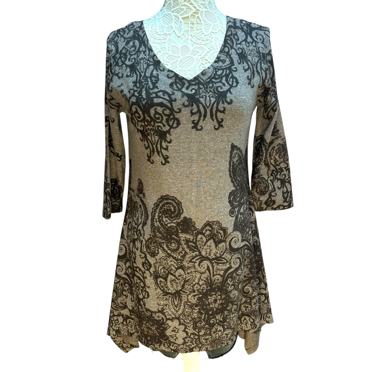 Y2K Boho Papillon Tunic Dress