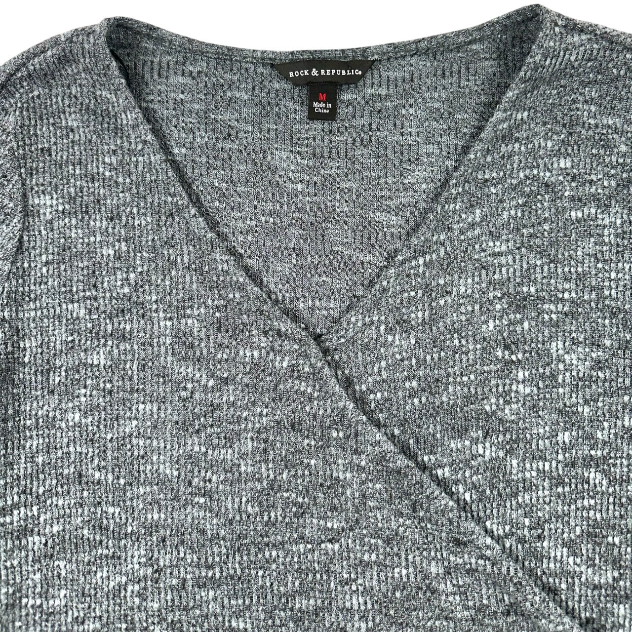 Rock & Republic Long Sleeve Wrap Top