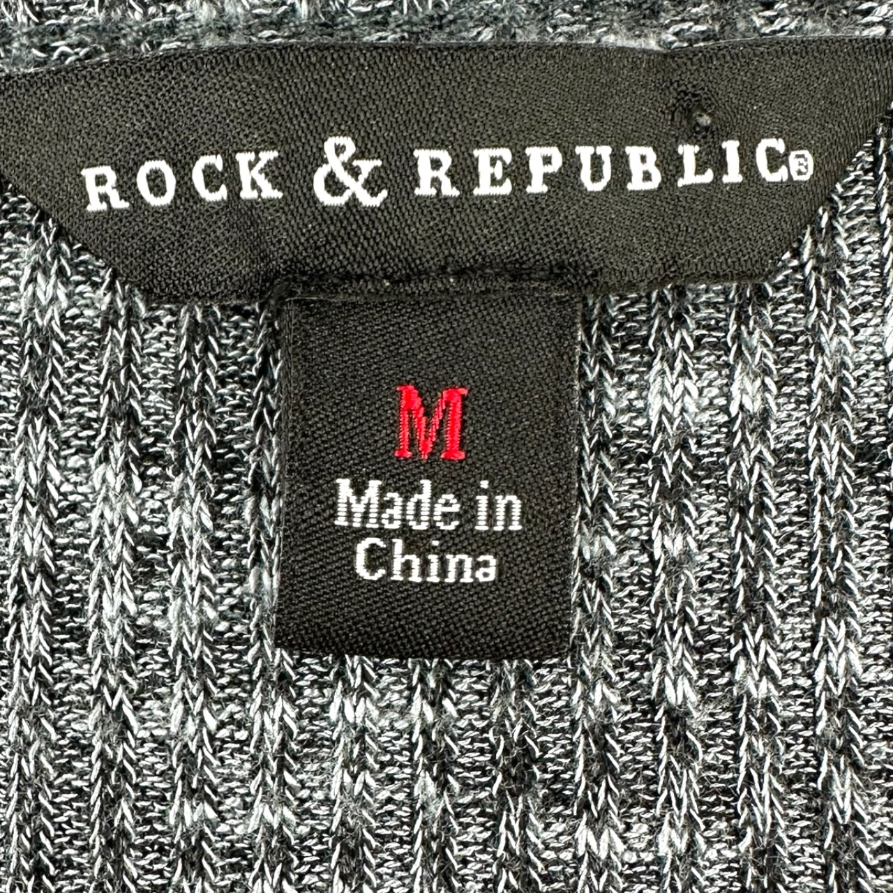 Rock & Republic Long Sleeve Wrap Top