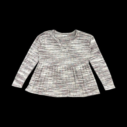 Maurices Spacedye Babydoll Long Sleeve Tee