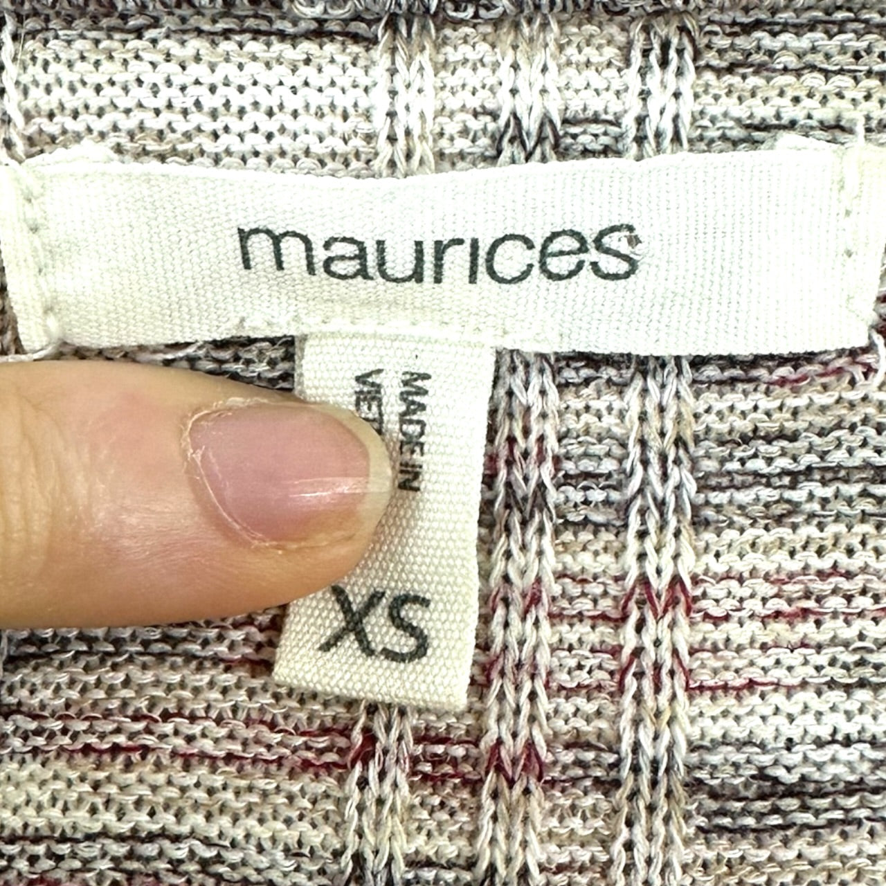 Maurices Spacedye Babydoll Long Sleeve Tee