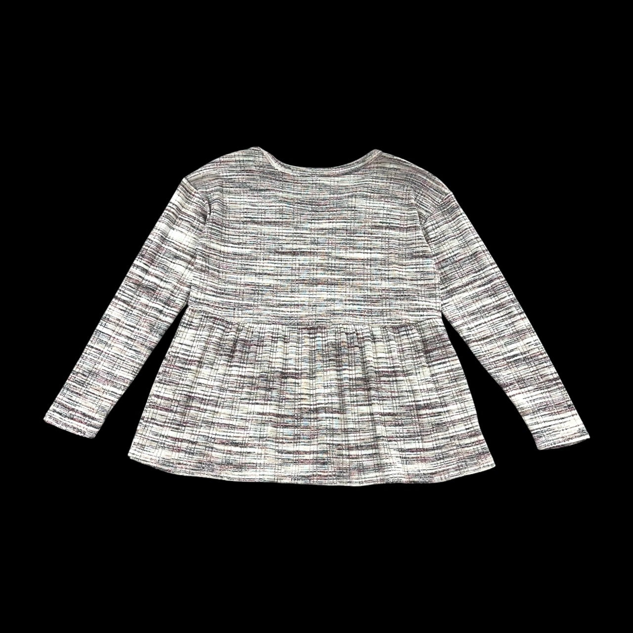 Maurices Spacedye Babydoll Long Sleeve Tee