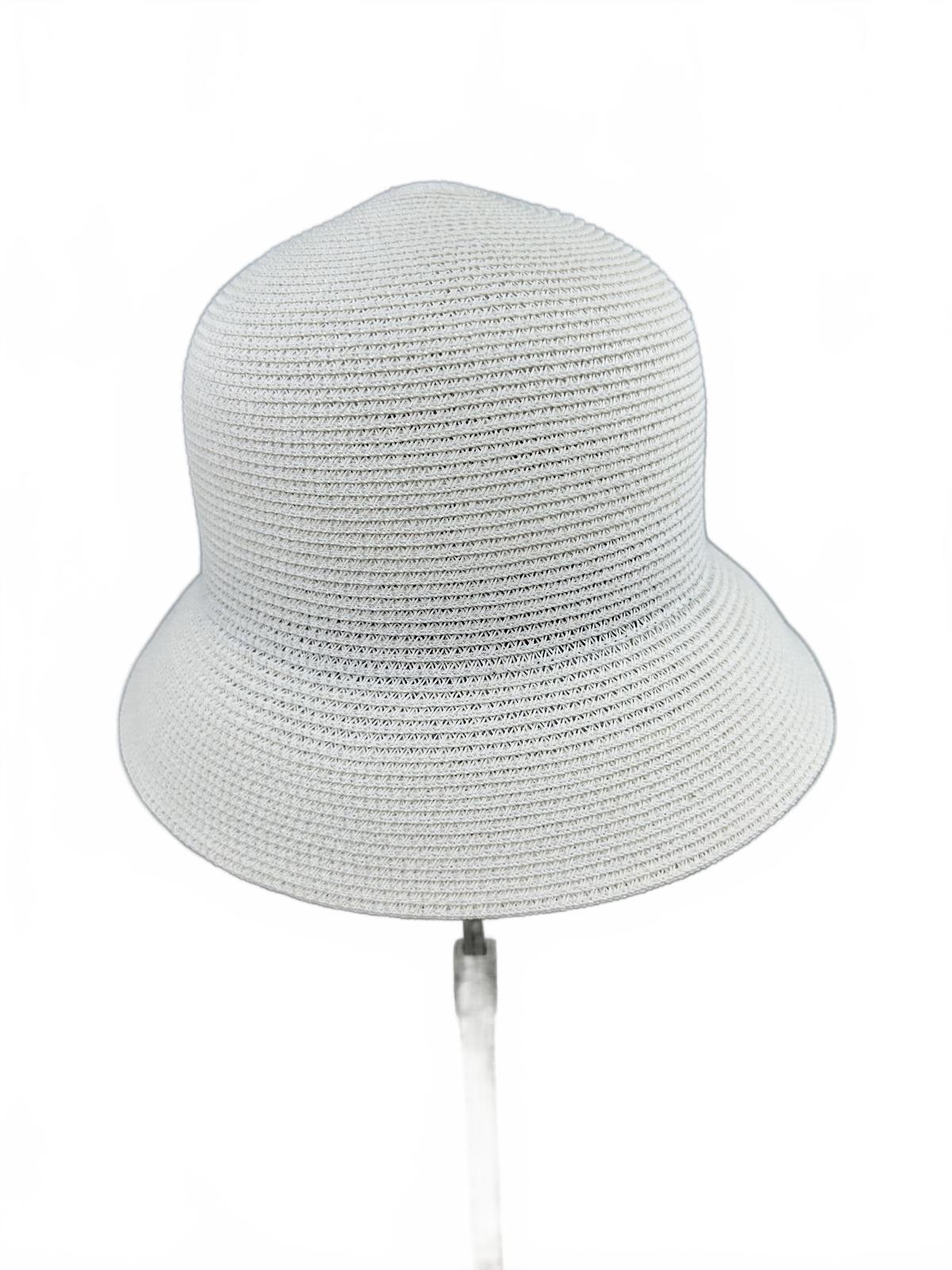 Elegant White Beaded Crochet Bucket Hat