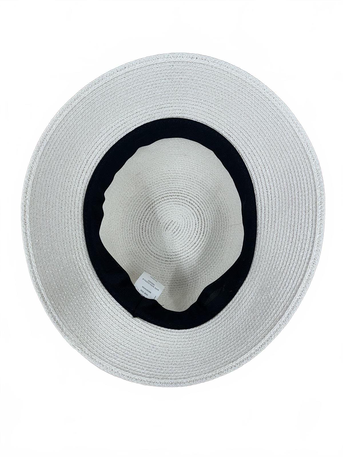 Elegant White Beaded Crochet Bucket Hat
