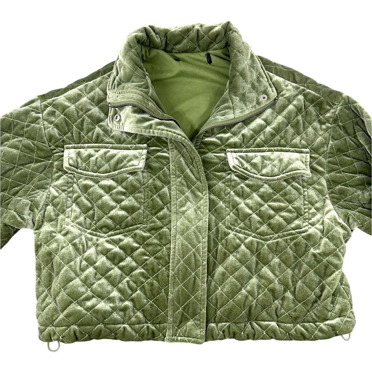 Forever 21 Quilted Velvet Jacket