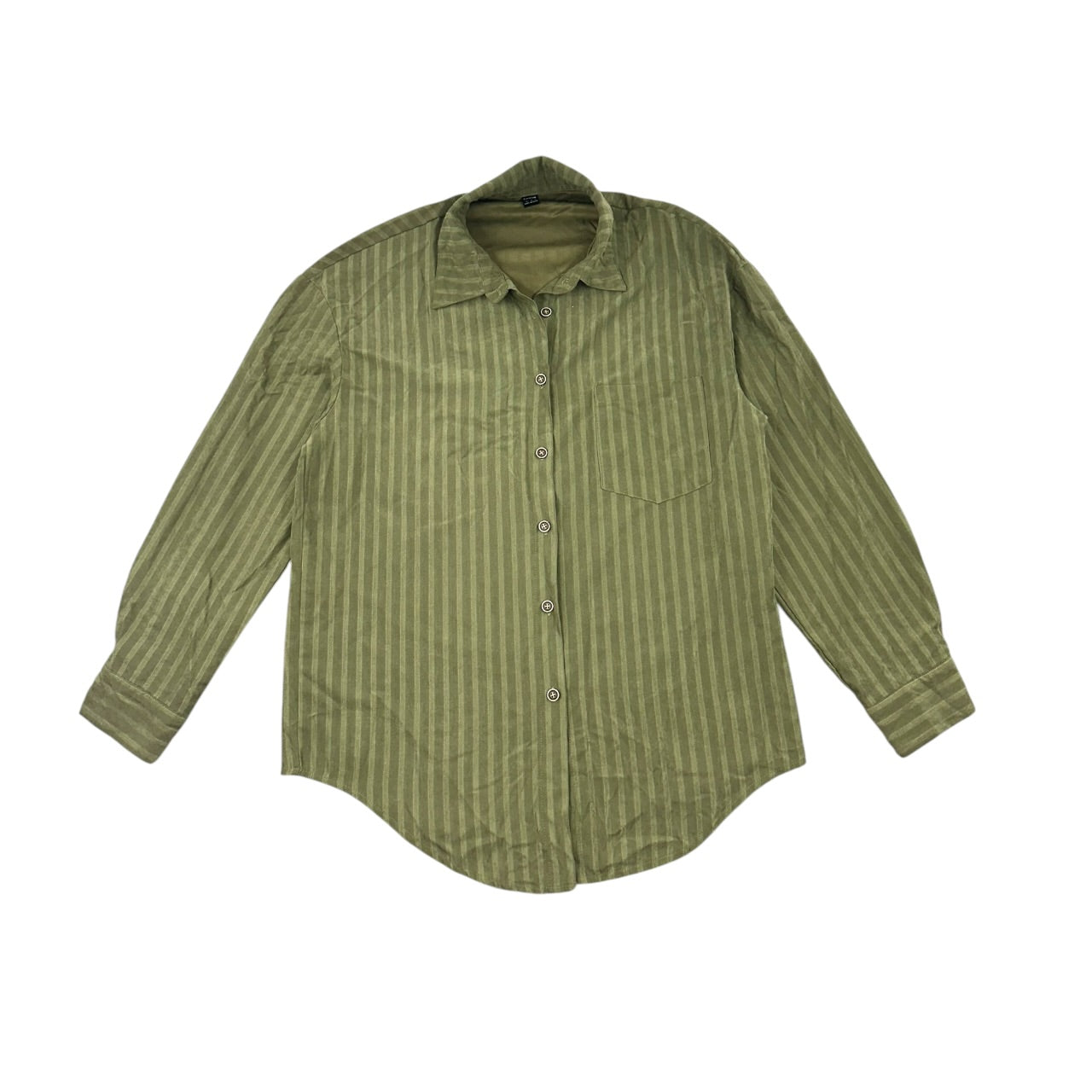 SHEIN Drop Shoulder Textured Striped Shirt