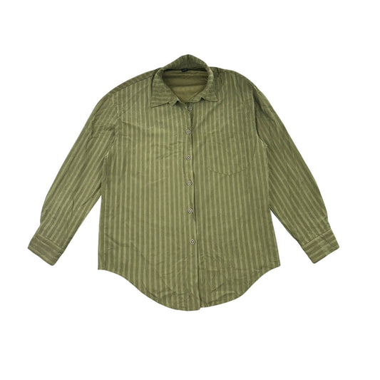 SHEIN Drop Shoulder Textured Striped Shirt