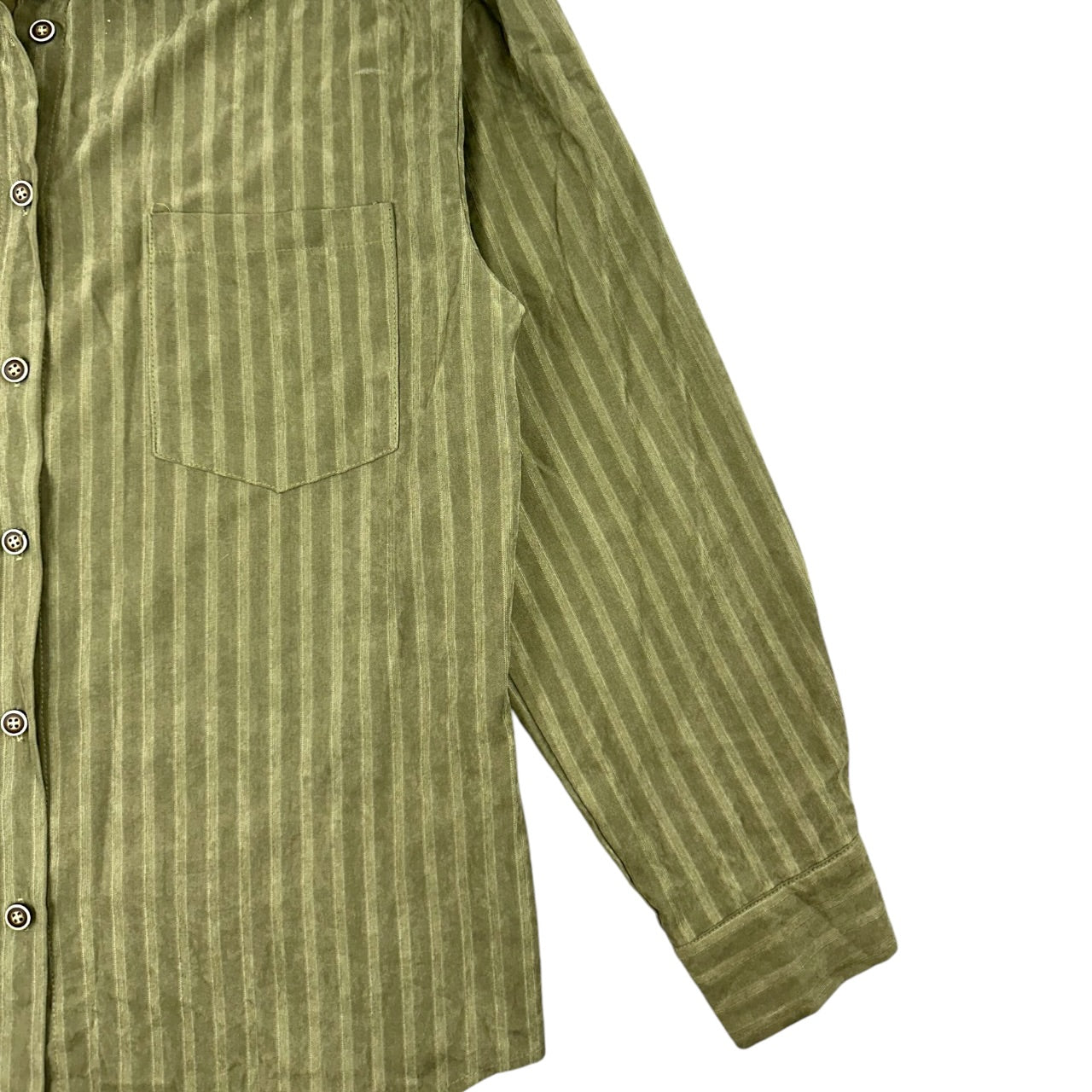 SHEIN Drop Shoulder Textured Striped Shirt
