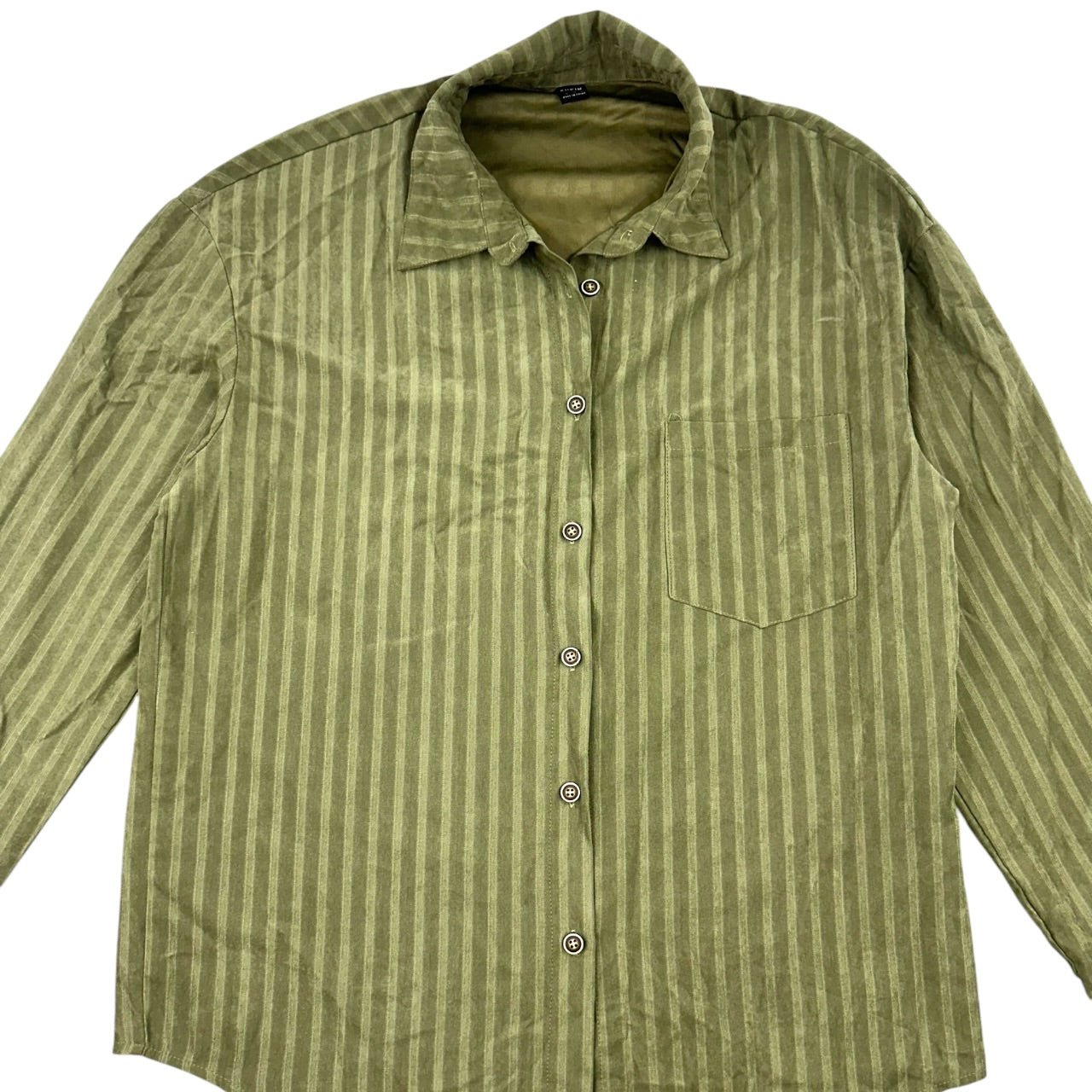 SHEIN Drop Shoulder Textured Striped Shirt