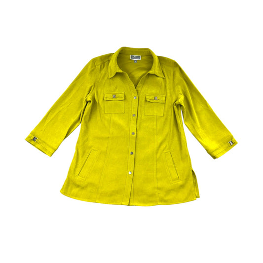 JM Collection Charteuse Shacket