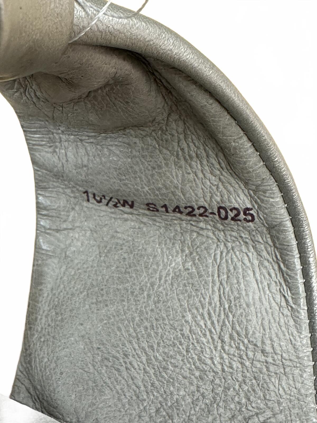 Soft Walk Silver Wedge Sandals with Knotted Bow Detail