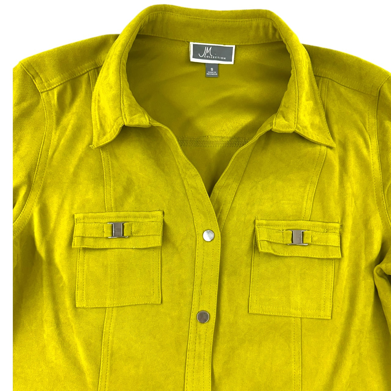 JM Collection Charteuse Shacket