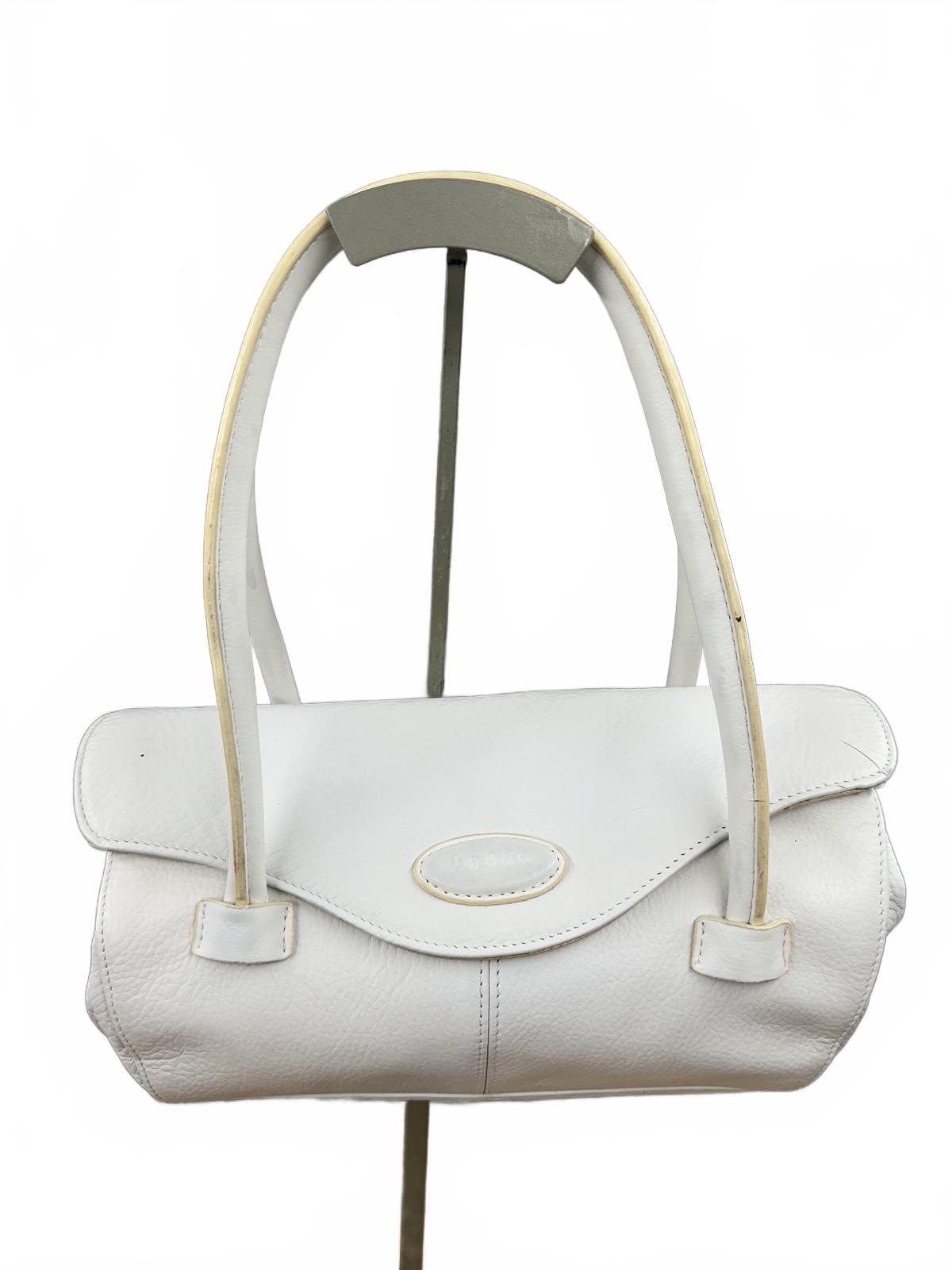 Tig & Co. White Leather Shoulder Bag